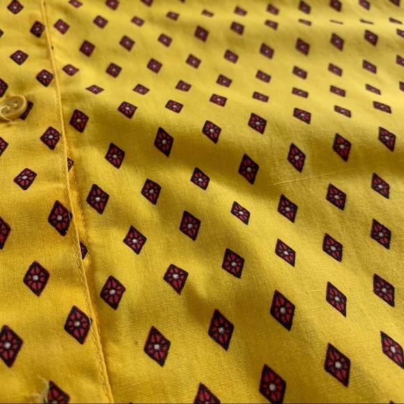 Mark Stuart Yellow Long Sleeve Button Down 13/14 Y - Picture 6 of 10